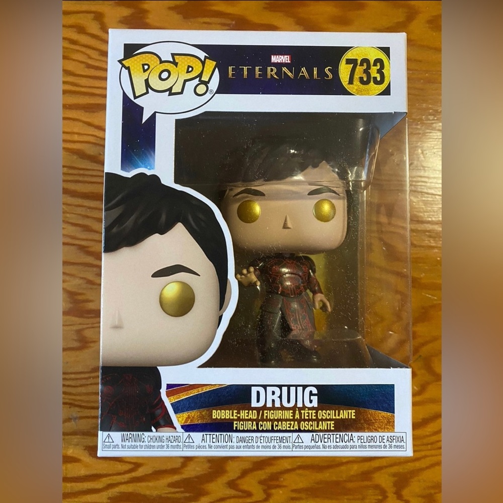 Funko Pop Marvel Eternals Druig 733 + Protector